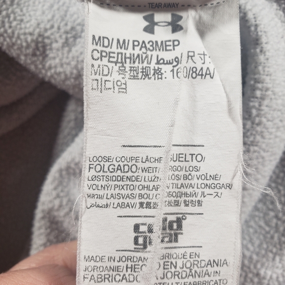 Under Armour Storm Fleece Cold Gear Twist Hoodie Size Medium - Picture 6 of 11